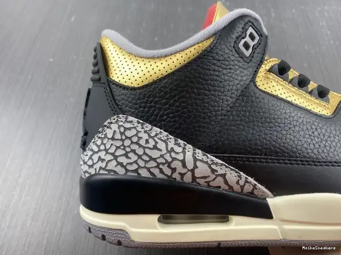 MaikeSneakers WMNS Black Jordan Air Gold CK9246-067 3 0606